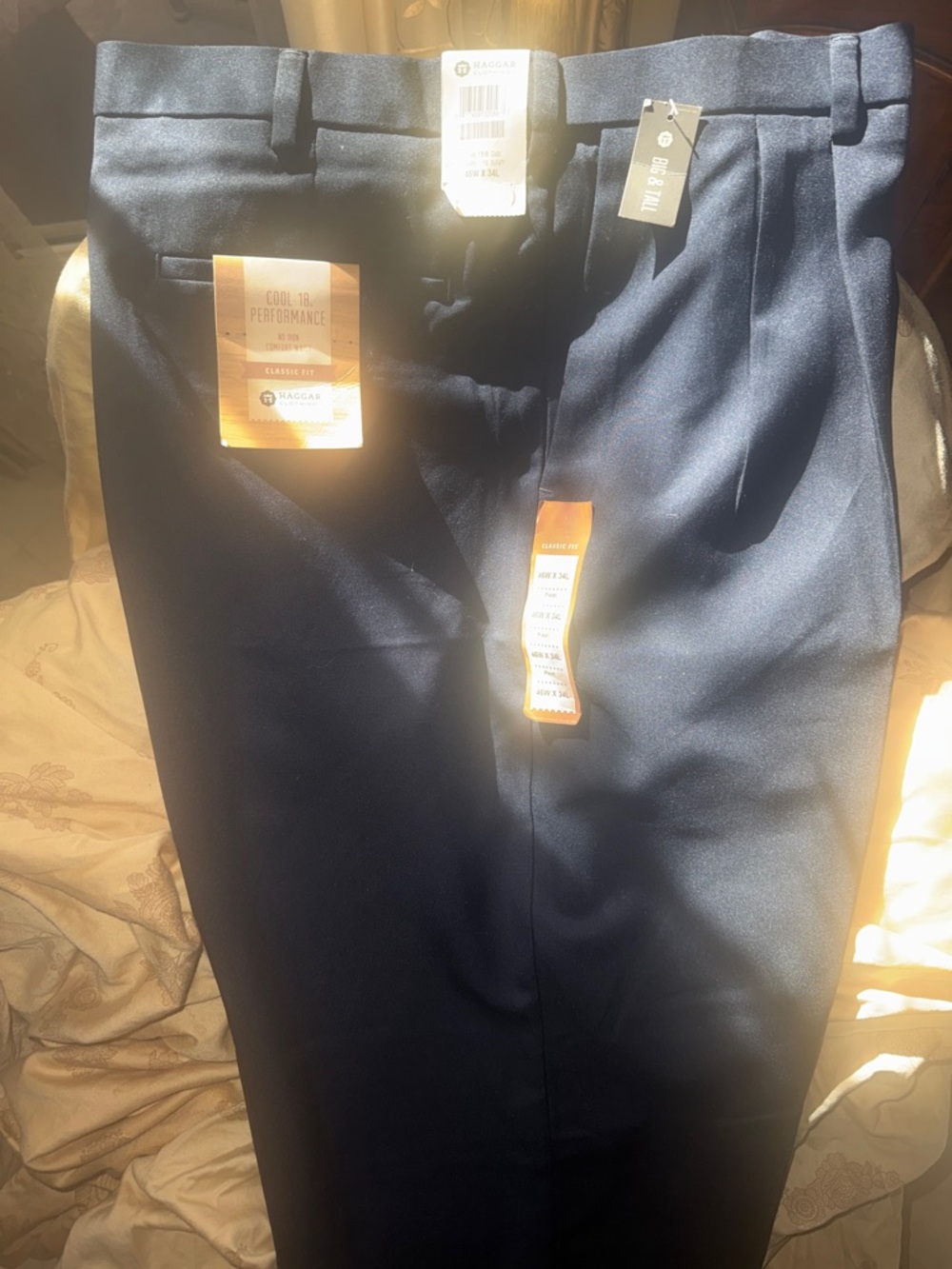 Haggar Men's Dress Pants - Navy